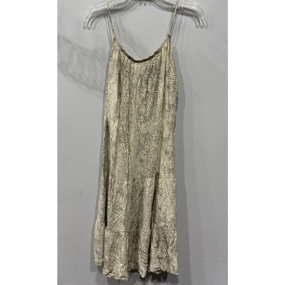 Rails Tiered Slip Dress Sundress Womens Size Medium Snakeskin Print Coas… - Picture 1 of 5